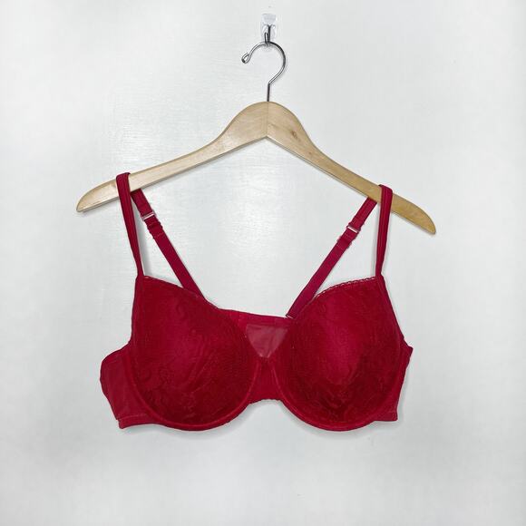 CACIQUE Red Lace Bra - Picture 1 of 4